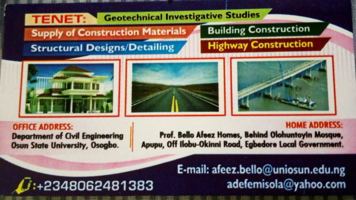 Engr. Prof. Bello Afeez Adefemi tweet media