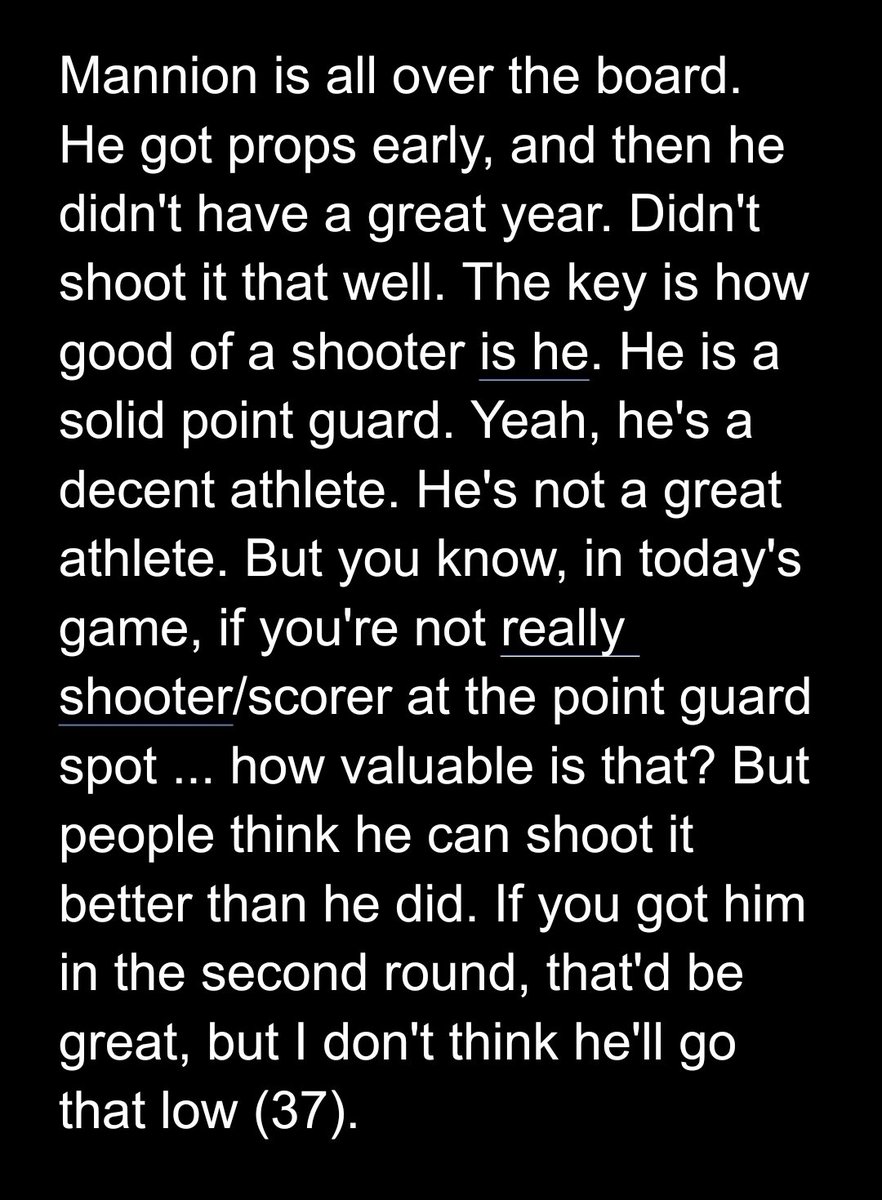 Scouts on Devin Vassell, Patrick Williams, Maryland's Jalen Smith and Nico MannionAs someone concerned about the Wiz wings, I've taken a longer look at Vassell. Digging him. Scout on Vassell at 9: "Perfect fit to John and Brad."