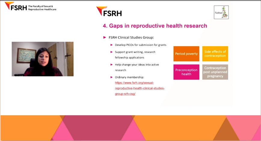 COSRH_UK's tweet photo. @drnehapathak & @juliavbailey have both highlighted the need for more good-quality research within #SRH.
If you're interested in research or have an idea, contact our Sexual and Reproductive Health Clinical Studies Group (SRH CSG)
https://t.co/qRaL6iTpkP
#FSRHVirtual #FSRHLive https://t.co/IpPyRqNUbm