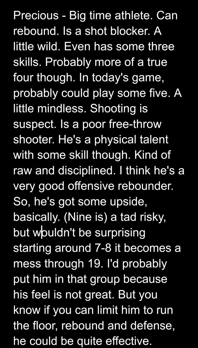 With Washington looking for defense and rim protection, what about Memphis' F Precious Achiuwa? I believe  @FredKatz said there's some interest from the locals. Two scouts here.