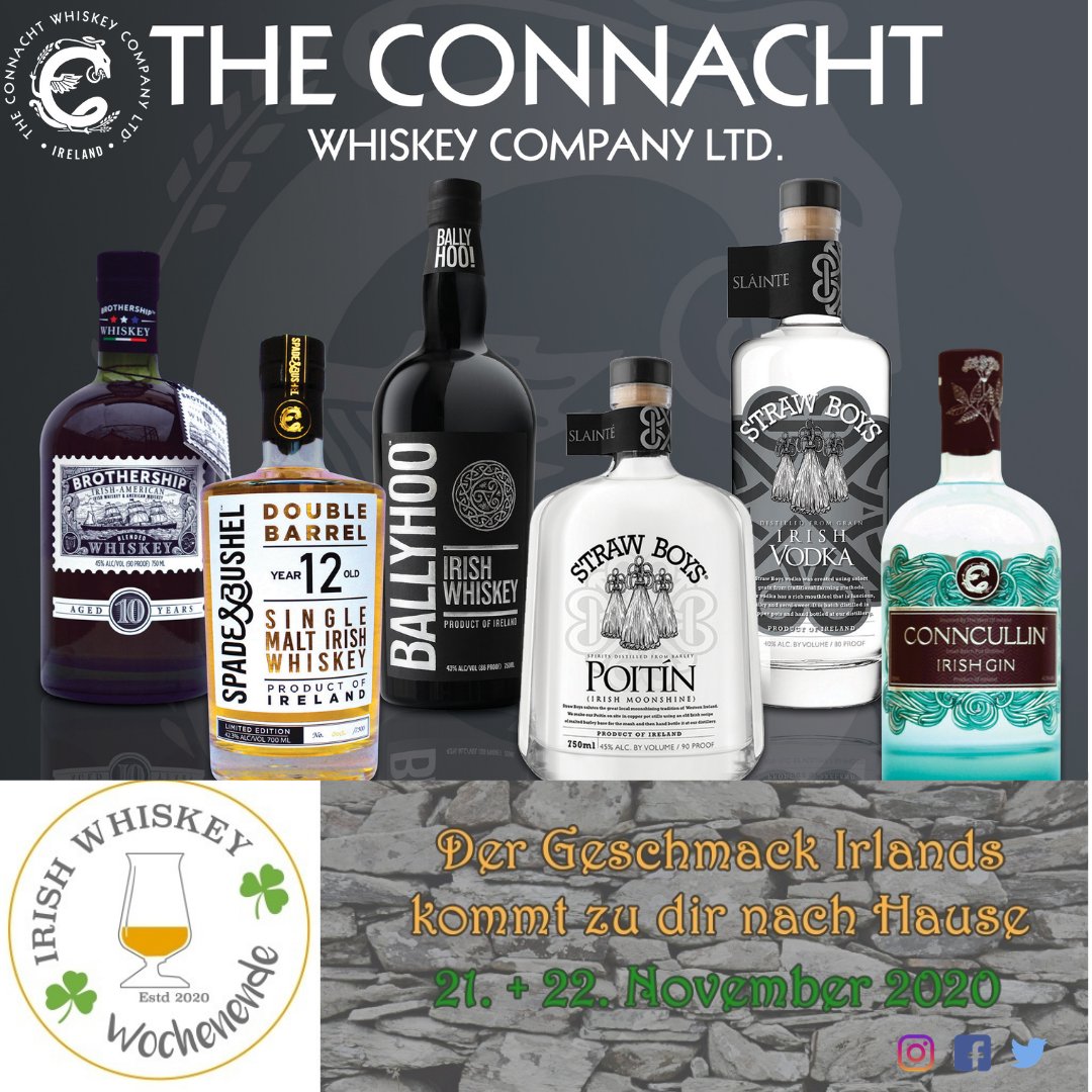 connachtwhiskey's tweet photo. Don’t forget our very own @DavidStapleton will be live online this Sunday at the @Irishwhiskeywochenende to talk you through some Connacht spirits
#WhiskeyTalk #GermanFriends #ConnachtWhiskey #CelebrateWhiskey #PleaseEnjoyAlcoholResponsibly https://t.co/ks8k0k2TAp