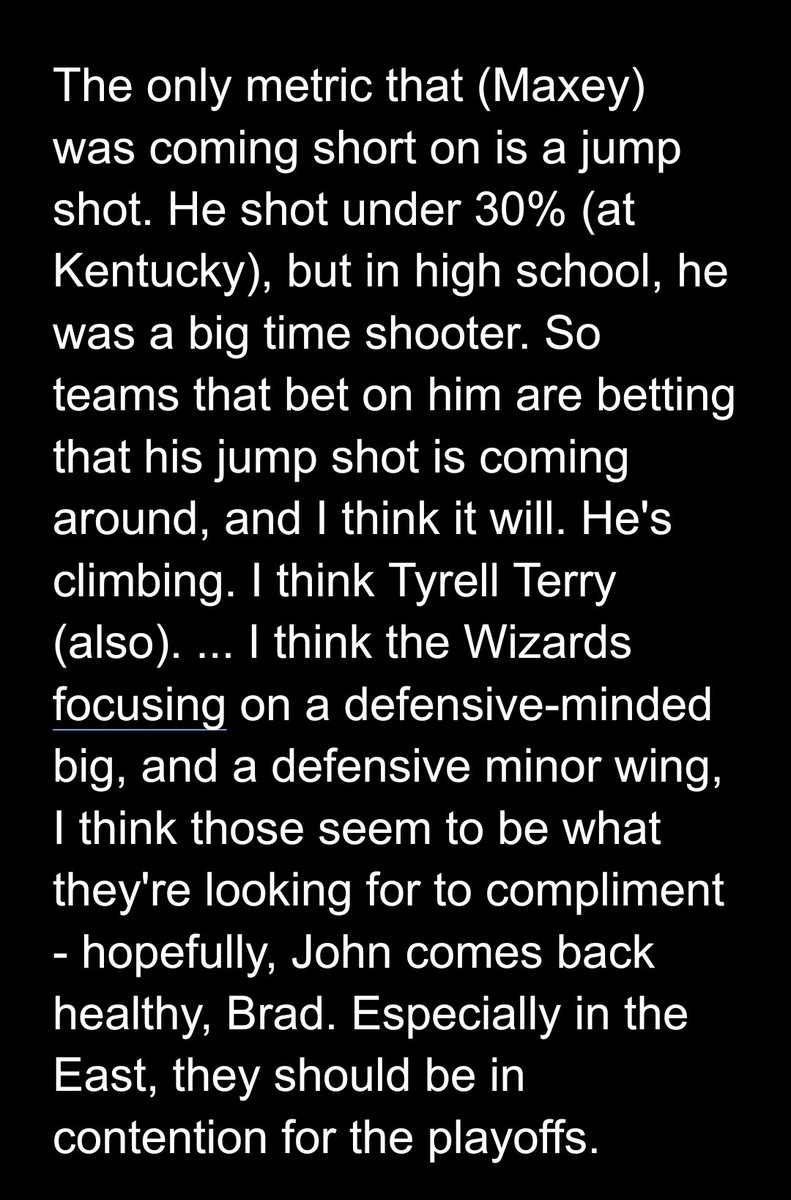 Kentucky G Tyrese Maxey wowed early as a freshman, and now is one of those prospects that falls somewhere in that 8-20 range. Eye of the beholder and such. Two scouts.