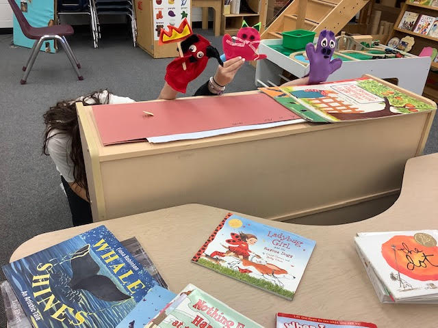 CPACTC's tweet photo. Early Childhood Education @CPAVTS is a little different this year w/out their preschoolers, but students continue w/ their pre-k lessons, puppet shows, & bulletin boards regardless of the age of the audience! #childedstudents #preklessons #puppetshows https://t.co/tWdUw9fCGO