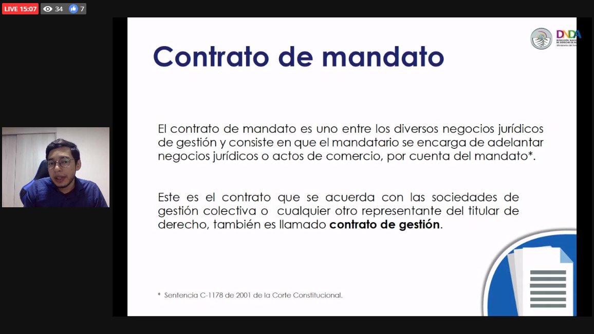 Las sociedades de gestión colectiva en Colombia son entidades de carácter privado, sin ánimo de lucro, con personería jurídica otorgada por la DNDA, instituidas para la defensa de los intereses de sus asociados.

YouTube: tinyurl.com/y4so37nv
Facebook: tinyurl.com/y5tfjj8p