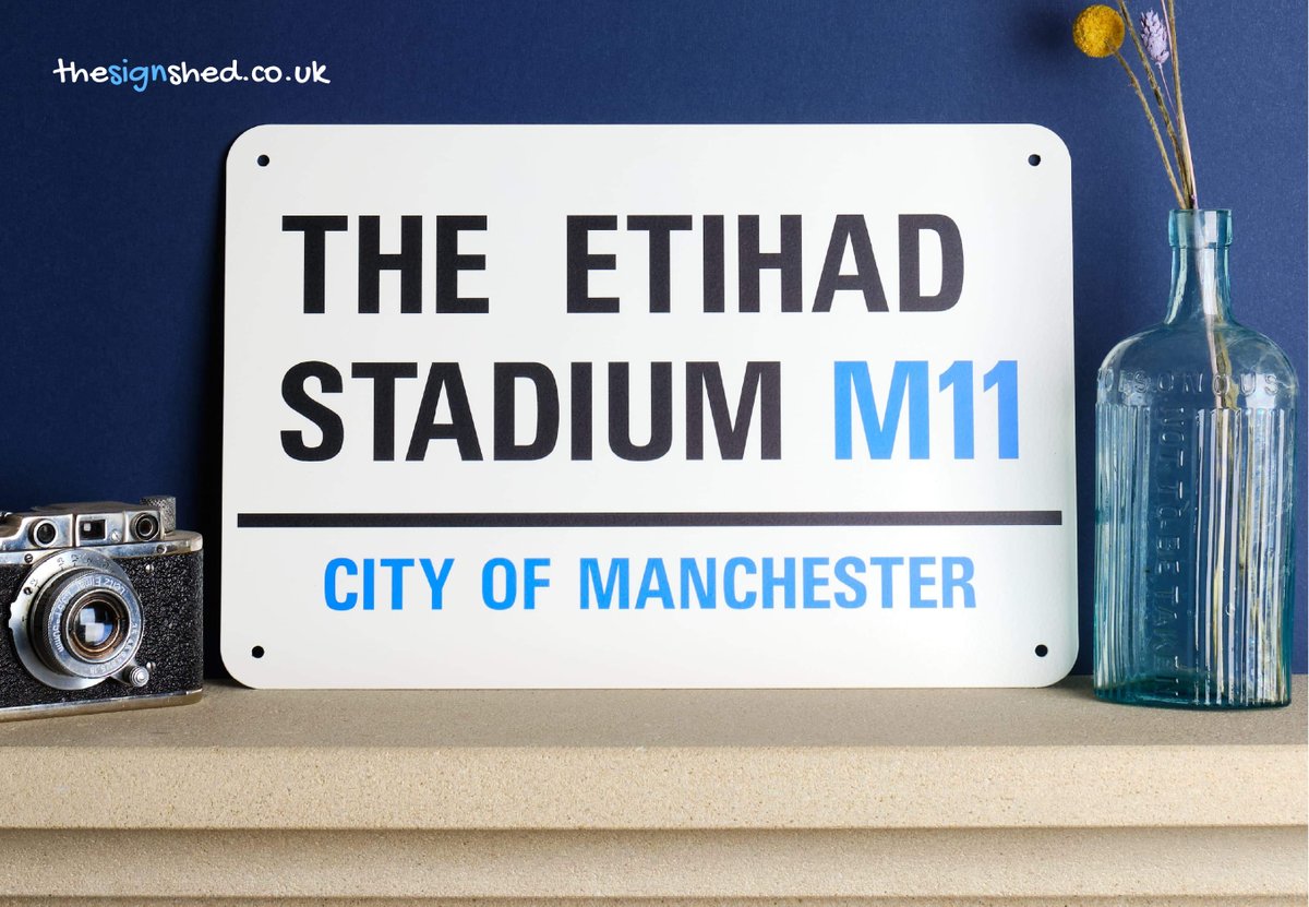 thesignshedUK's tweet photo. Street Names available, a great gift for Christmas! #mcfc #GiftShop #TheSignShed #safetysheepblog #Etihad #xmas #xmasgifts #christmasgifts https://t.co/csEHfhOtEc