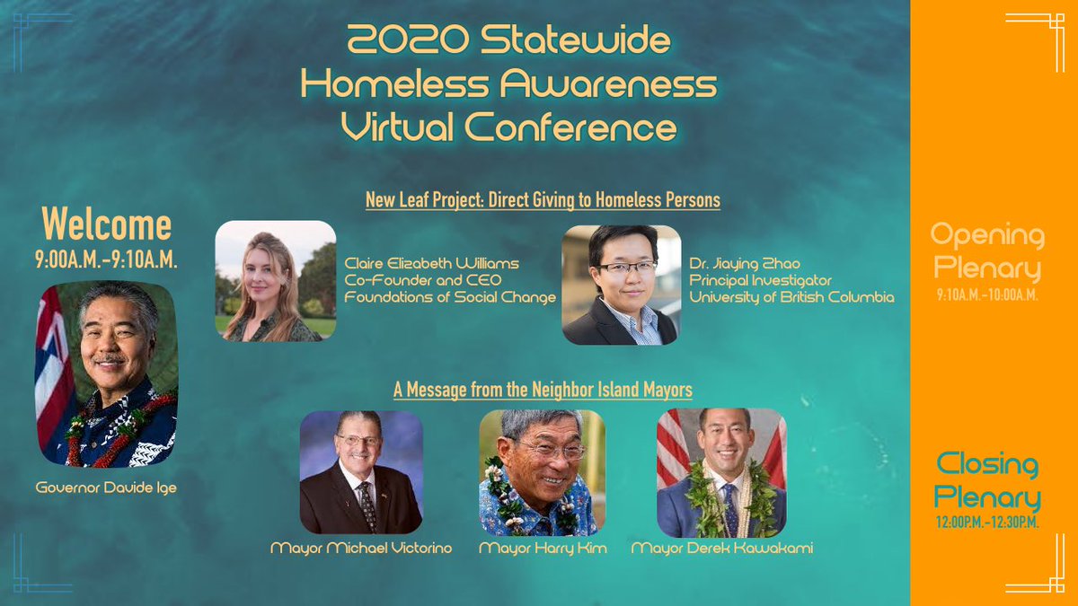 HNL_HOU's tweet photo. The 2020 Statewide Homeless Awareness Virtual Conference is underway today, November 18th at 9AM HST. 
It’s not too late to register &amp; learn from our great selection of speakers and panelists. 
Visit: https://t.co/knAwz6ZKlH for registration details &amp; join us for the next 2 days! https://t.co/p6fZdMricT