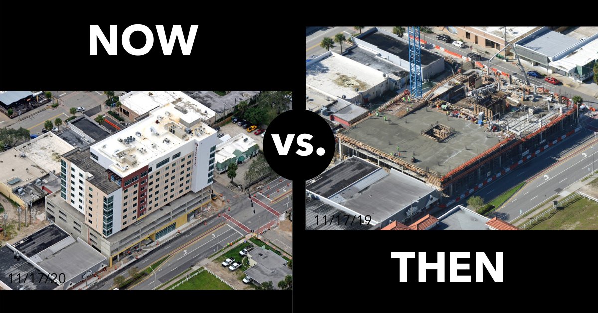LCPgroup's tweet photo. Here are two aerial photos taken on November 17 exactly one year apart - a testimony of the progress accomplished on Hotel Melby, our EB-5 project in Florida, in such a short time.
#investing #realestate #eb5 #thenvsnow https://t.co/kbnVdHRLQ9
