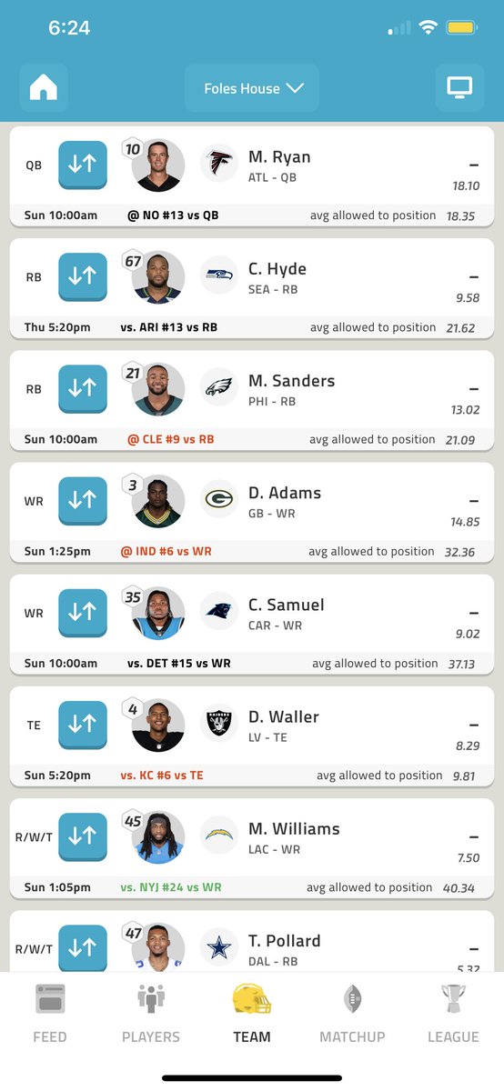 PeterMontes's tweet photo. @NFLFantasy Hyde or Bernard??? https://t.co/ljUZHRUI0T