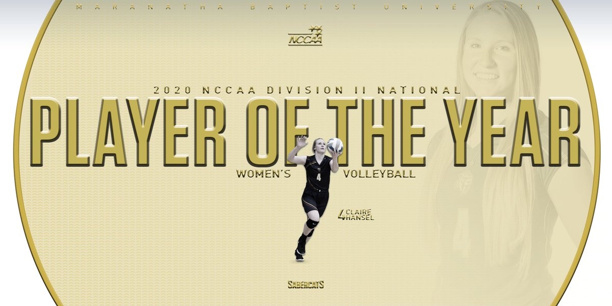 MBUSabercats's tweet photo. Claire Hansel is the DII National Player of the Year!! 🏆👵 https://t.co/2EGZvwBh6T