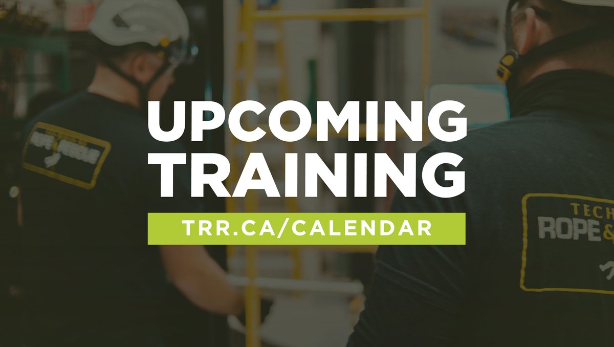 TechRopeRescue's tweet photo. Keep up to date on our training schedule anytime with our online calendar. Please visit our website to view details about our upcoming training, or contact us to reserve your seat!

info@TRR.ca, or 709.576.7233
https://t.co/BNJUkEoYMQ
#technicalrescue #nl #ropeandrescue https://t.co/5XulXcsICm