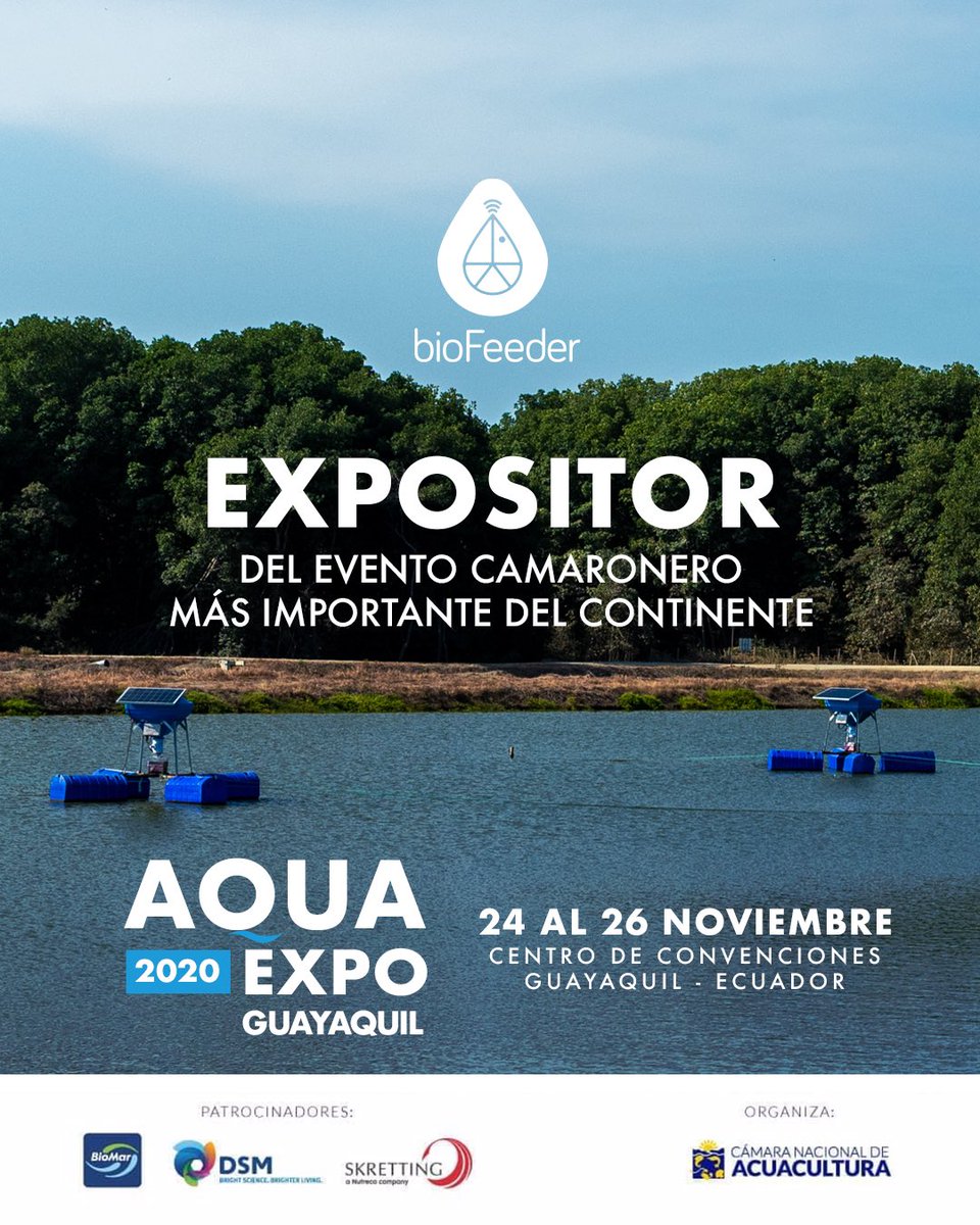 bioFeeder_Ec's tweet photo. A pocos días del evento camaronero más importante del continente 🌍 ¡Te invitamos el 24 al 26 de noviembre a visitarnos y ser parte de @aquaexpoec ! 🧑🏻‍💻📊 #bioFeeder #AlimentadoresAutomáticos https://t.co/mY9LpgUhkG