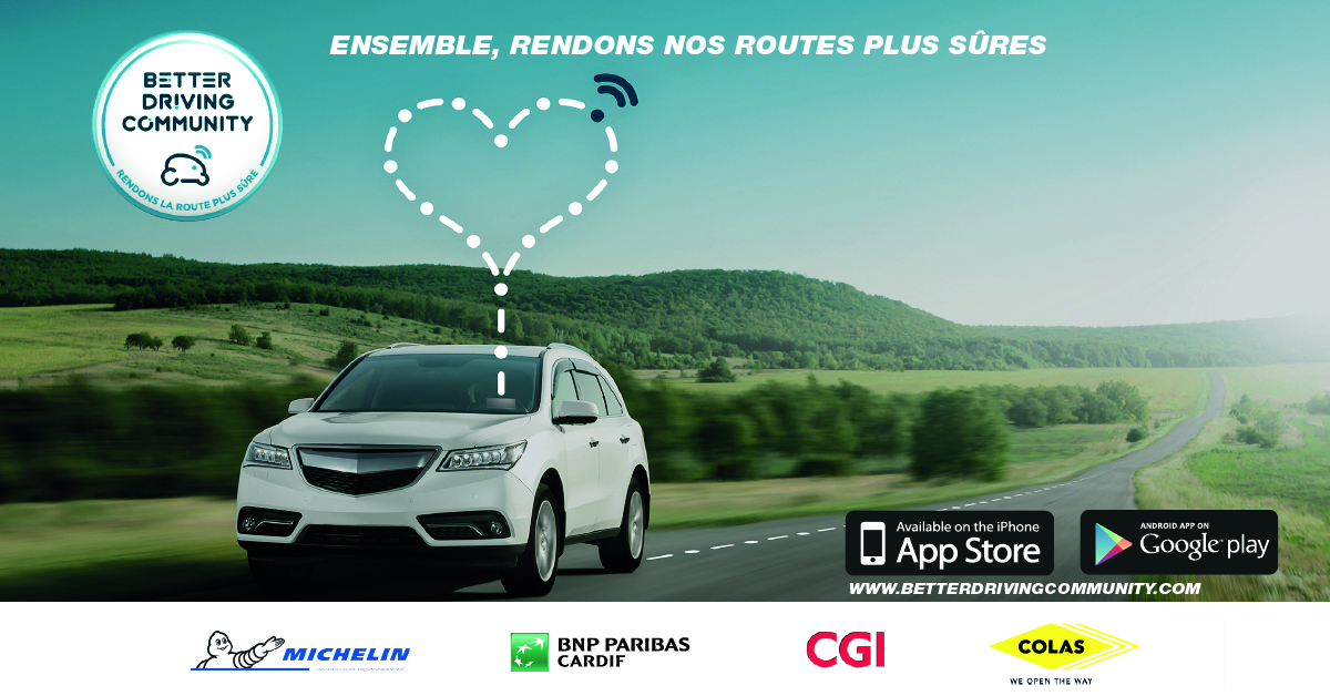 [News 📰] En cette semaine de la #SecuriteRoutiereAuTravail, <a href="/Michelin/">Michelin</a>, <a href="/bnpp_cardif/">BNP Paribas Cardif</a>, CGI et <a href="/GroupeColas/">Groupe Colas</a> s’unissent autour de la Better Driving Community. 

Objectif :
🔸 Sensibiliser les employés et grand public
🔸 Construire la #mobilité de demain

👉 cgi.fr/fr-fr/news/mic…