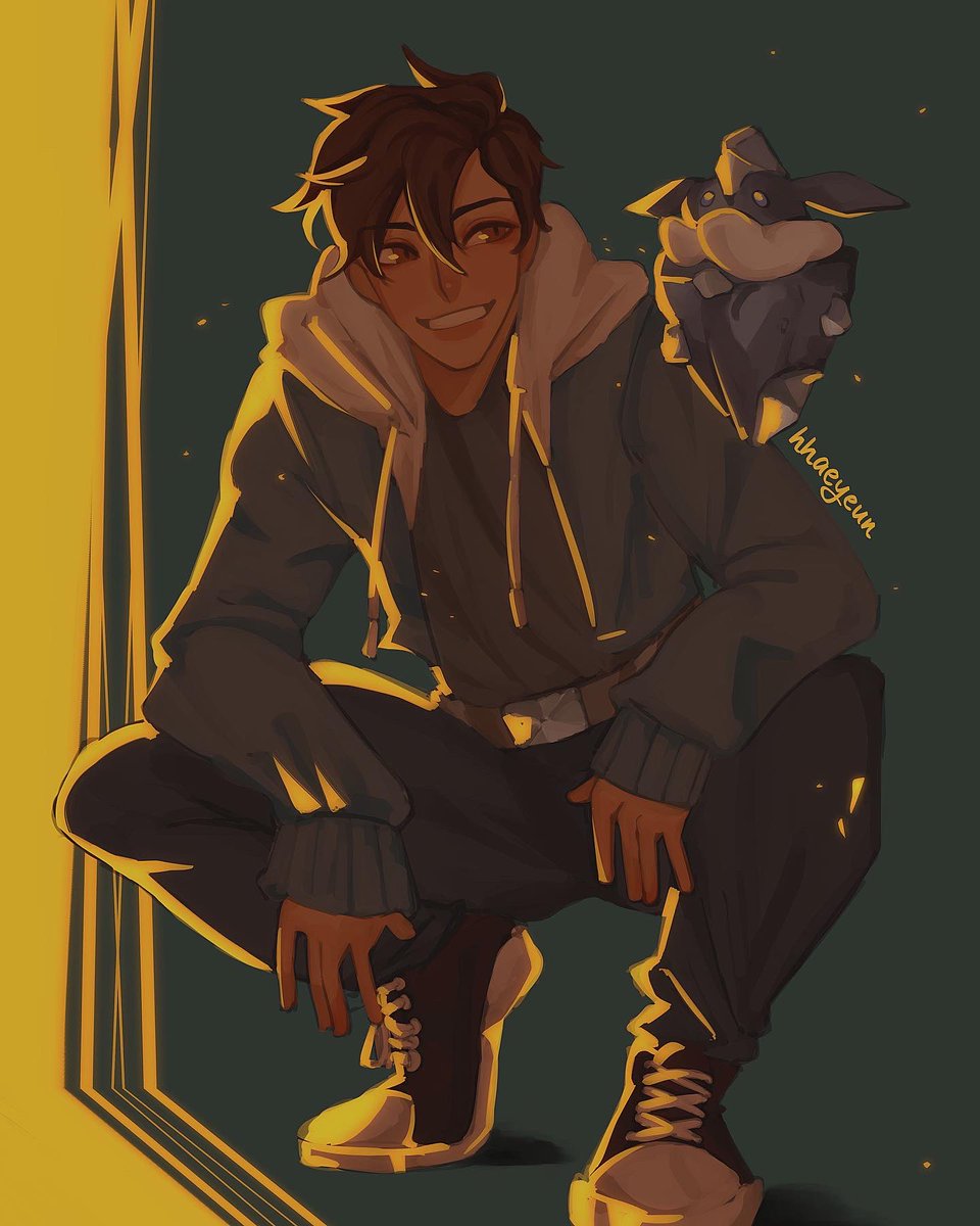 and now i make stuff like this. my painting got more simplistic. i learned highlighting techniques. i started working toward anatomy and perspective.