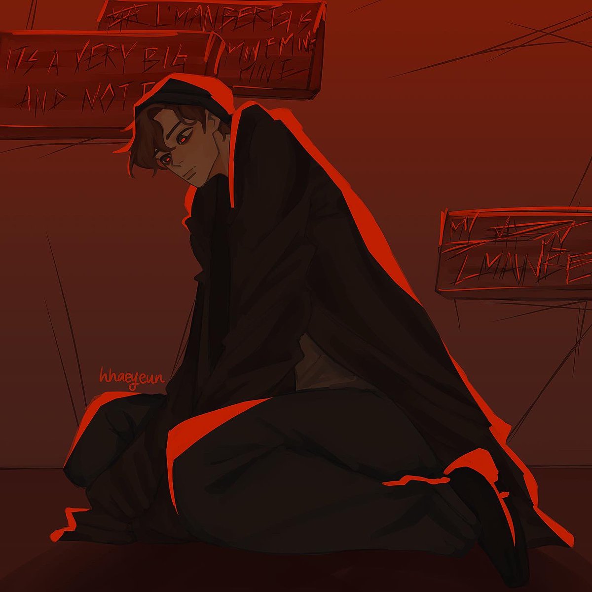 and now i make stuff like this. my painting got more simplistic. i learned highlighting techniques. i started working toward anatomy and perspective.