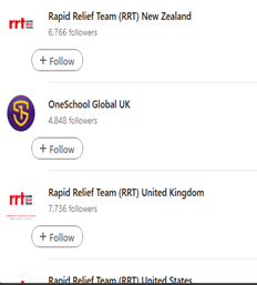 Ben Calder also lists among his LinkedIn interests the Brethren Charity Rapid Relief Team as well as the PPE contract company Unispace.