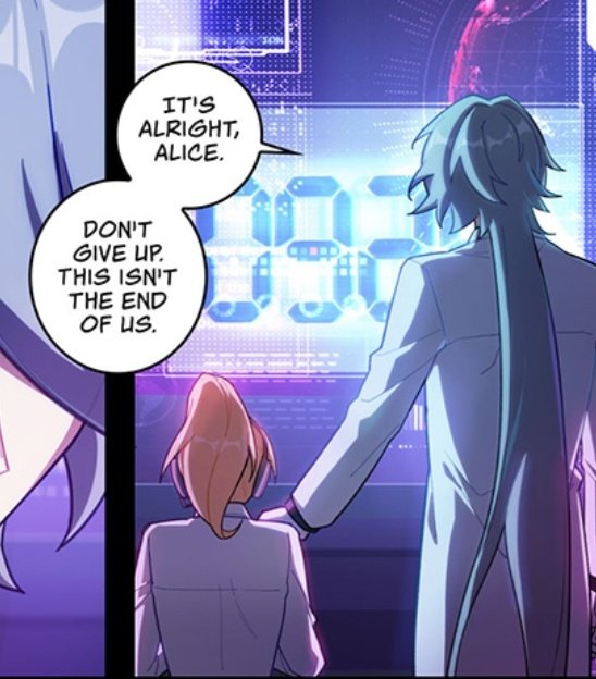 you know how there are theories that klee's mom, alice, might not be from their world? (aka an outlander like the travellers) well... i was reading the recent honkai mangas a few days ago and what do you know.... 