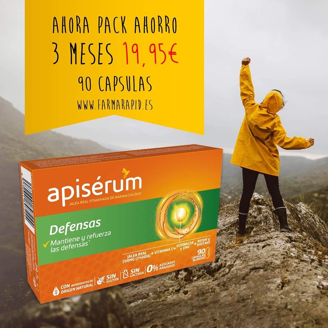 FarmaRapid's tweet photo. Activa tu Apiserum cada día ayudando a tus defensas😉💪
LLévate el pack ahorro de 3 meses por solo 19,95€❗
¡Energía real, para un día real!
Encuentralo en: https://t.co/Zl08W8LiEH
#jaleareal #jalearealvitaminada #natural #felizmiercoles #farmarapid #Coslada https://t.co/VEOJ9dalPi
