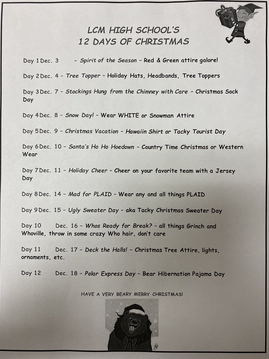 Be sure to get festive for the 12 Days of Christmas! 🎁🎄
