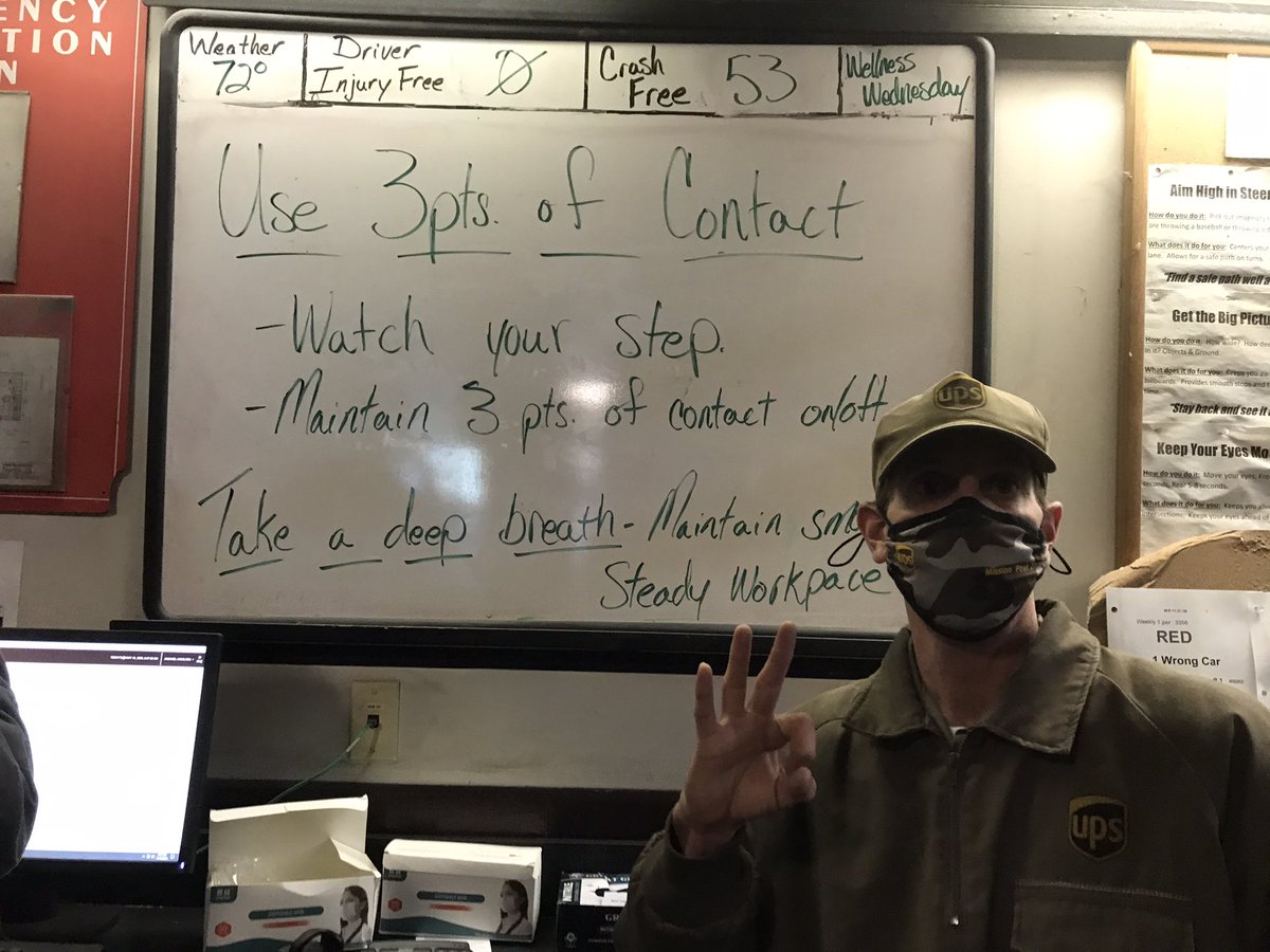 Use 3 pts of contact on/off car all day, every day!! @drdavisups <a href="/sdaniels3ups/">Steven Daniels</a> <a href="/marc_peeler/">Lenexa NW CHSP</a> <a href="/CP_UPSers/">Central Plains</a> <a href="/ExperienceUPS/">Experience UPS</a> <a href="/chipcook4/">chip cook</a>