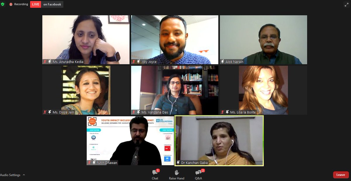 OrionYouth's tweet photo. The takeaways of #YIOS2020 Panel #3 are:

1. "Diversity &amp; Inclusion in an organization is imperative!" - Jiby Joyce
2. "Conversations should be initiated to change the general public mindset towards D&amp;I!" - @DrKanchanGaba https://t.co/kjnaCPvC3V