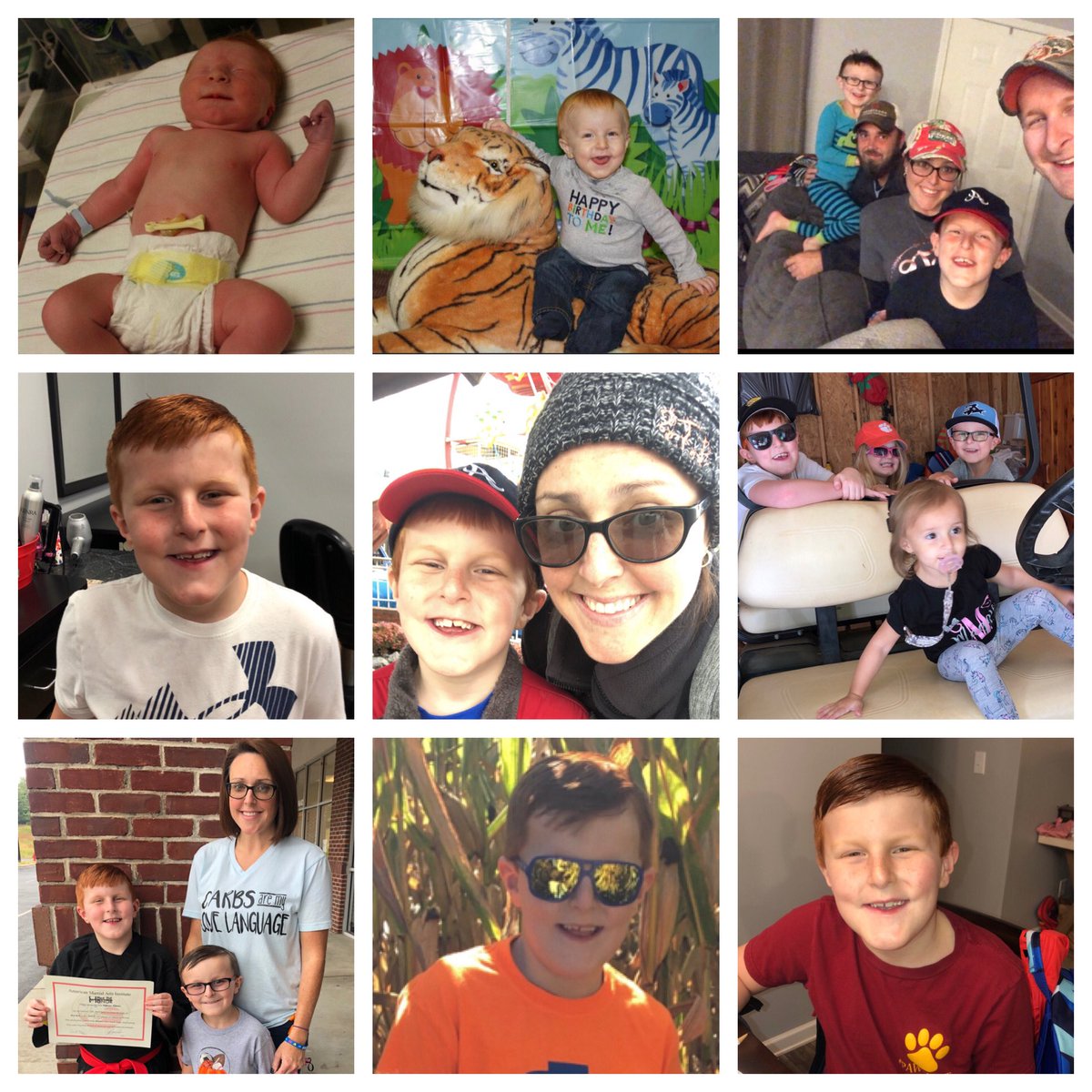 MrsAnnaTomlin's tweet photo. #WilliamGray #9thBirthday #OurRainbowBaby #BestWillEver #LoveHimLongTime @Bdawg0711 https://t.co/mwHpFVEdRL