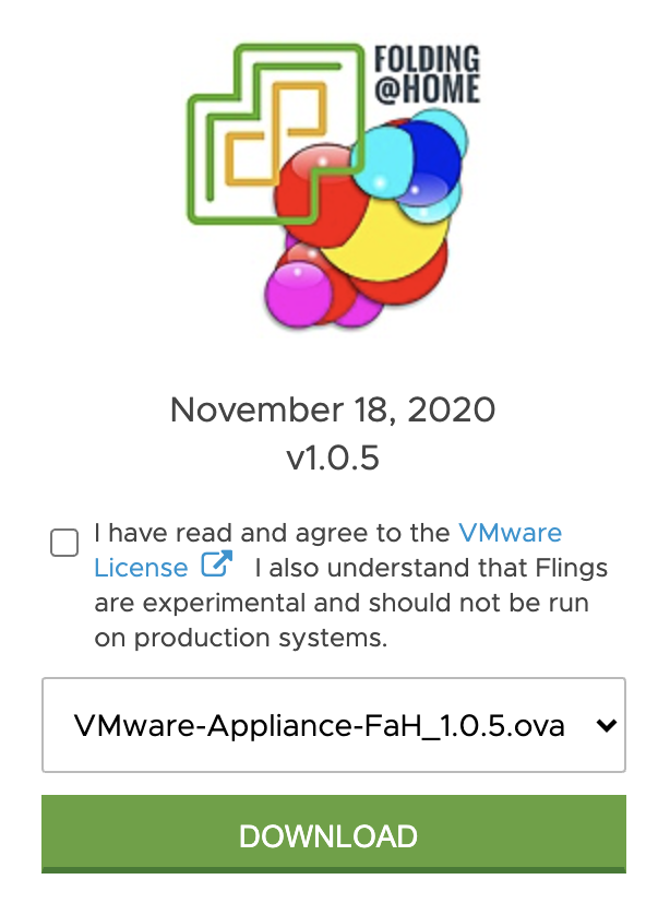 lamw's tweet photo. Just updated the @VMware @foldingathome Appliance to v1.0.5 - It now supports the latest release of F@H 7.6.21 https://t.co/fseq8n1h6Y
#TeamVMware #52737 #TechForGood #ForceForGood https://t.co/YeyBMo5Ziw