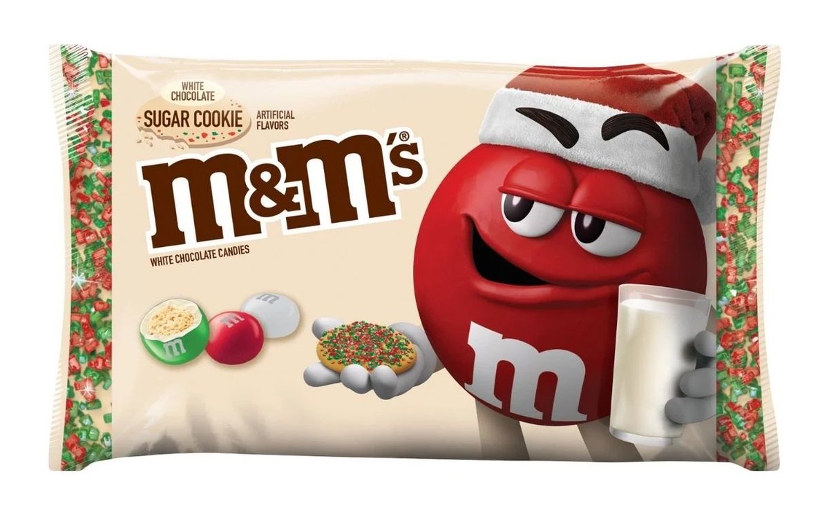 LauraFoodBev's tweet photo. .@MarsGlobal has added a new #limitededition sugar cookie flavour to its M&amp;M’s range to mark the holiday season. https://t.co/4n3lzWY8zz https://t.co/YbmoJ34BRs