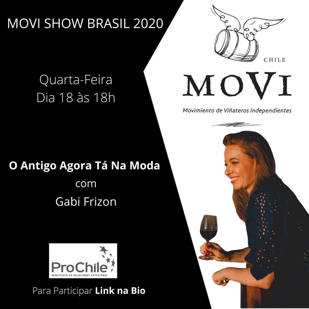 Hoje: Dia #3 e final:  MOVI Show Brasil 2020
18:00 h com o flight O ANTIGO AGORA TA NA MODA, dirigido por <a href="/gabifrizon/">Gabi Frizon</a>

facebook: facebook.com/MOVICL

YouTube: youtu.be/aksjbYZ38fA