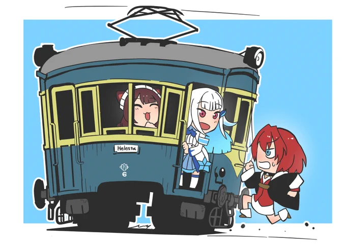 3バカ電鉄?
#ヘル絵スタ #絵ンジュ #いぬいらすと 