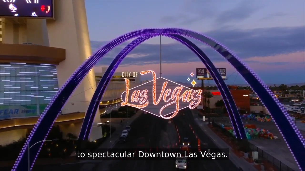 City of Las Vegas illuminates new gateway arches