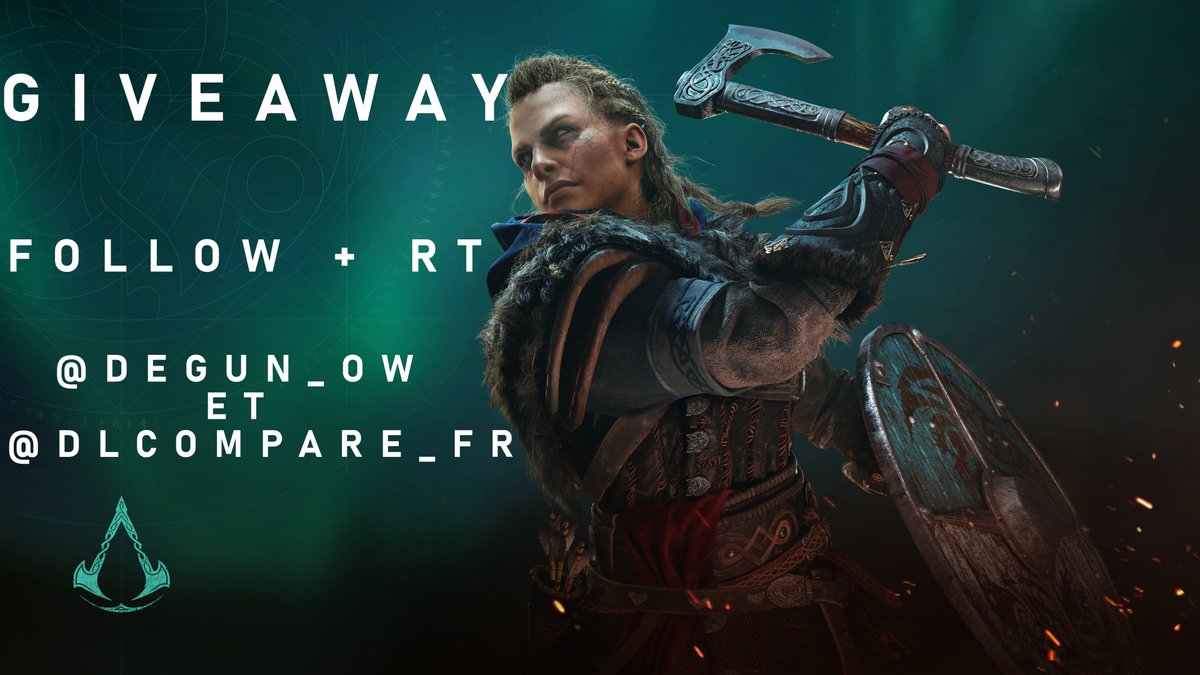 DeGuN_OW's tweet image. 🎁GIVEAWAY #AssassinsCreedValhalla 

Gagne une clé PC du jeu

🔽Comment participer🔽
Follow @DeGuN_OW et @dlcompare_fr et RT le tweet

TAS le 23/11/2020