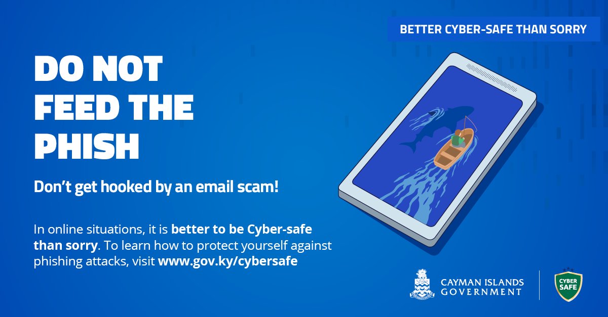 Phishing emails are sent to deceive you into compromising your personal info or organisation security.

If you are suspicious of an email, never open the attachments or click on embedded links. Better cyber safe, than sorry.