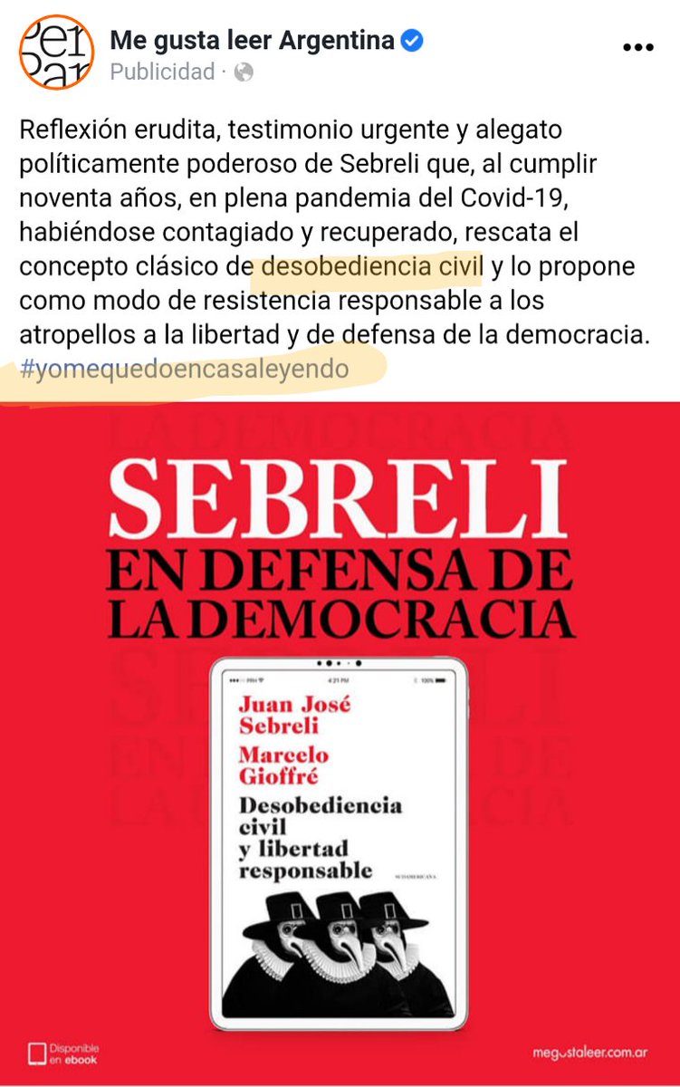 - Mamá, mamá, ¿qué es ironía?
- Publicitar un libro contra la cuarentena con el hashtag #yomequedoencasaleyendo.