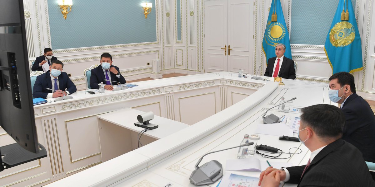 aqorda_press's tweet photo. Под председательством Главы государства Касым-Жомарта Токаева состоялась рабочая встреча Совета иностранных инвесторов при Президенте Республики Казахстан. 

Подробнее: 🔗  https://t.co/qRkV7wzwUw https://t.co/pItK6MwG5c