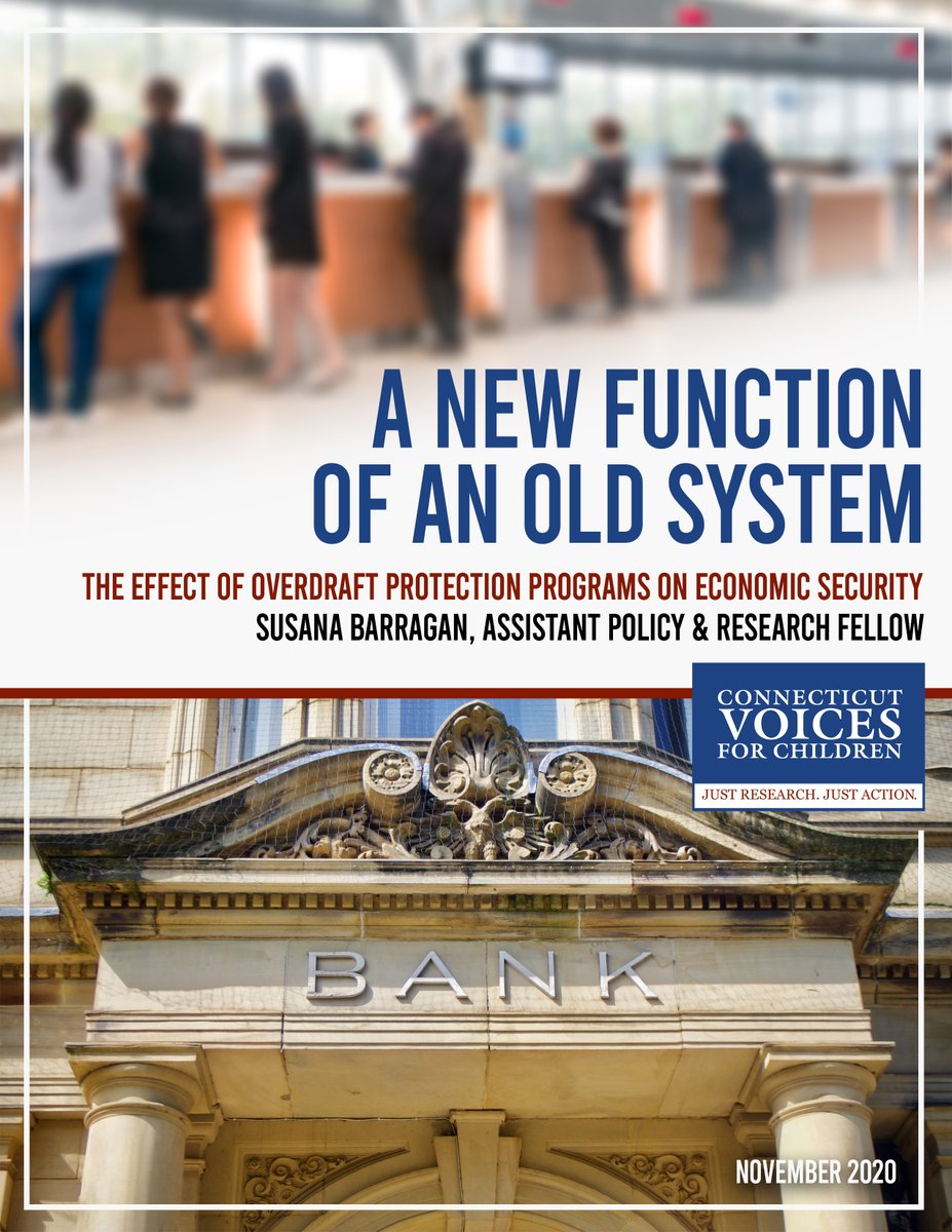 CTVoices's tweet photo. #NewReport 

We just released our report, "A New Function of an Old System: The Effect of Overdraft Protection Programs on Economic Security." 

This report explores the detrimental impacts of bank overdraft protection programs and associated fees on marginalized communities. https://t.co/PJCisbrUMO