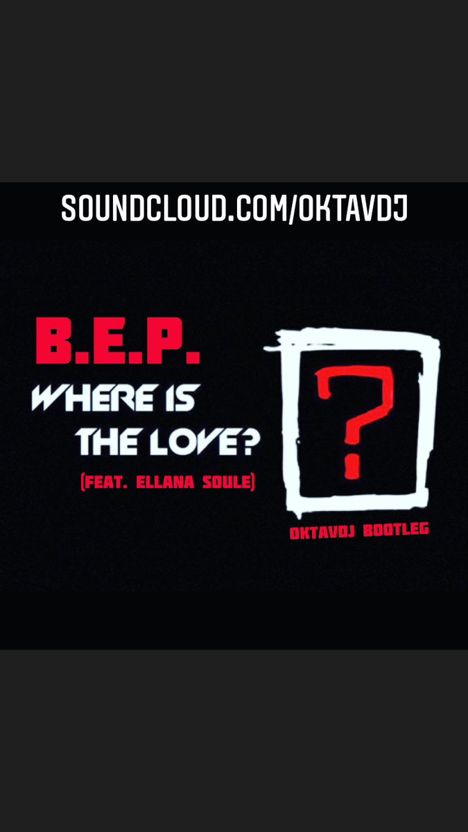 RVKsonics's tweet photo. Check out my new bootleg of B.E.P. - Where is the love (Feat. Ellana Soule)  on https://t.co/QgskIV6Lal 
❤️🙏🏽✊🏽 https://t.co/y29lXhHGWM