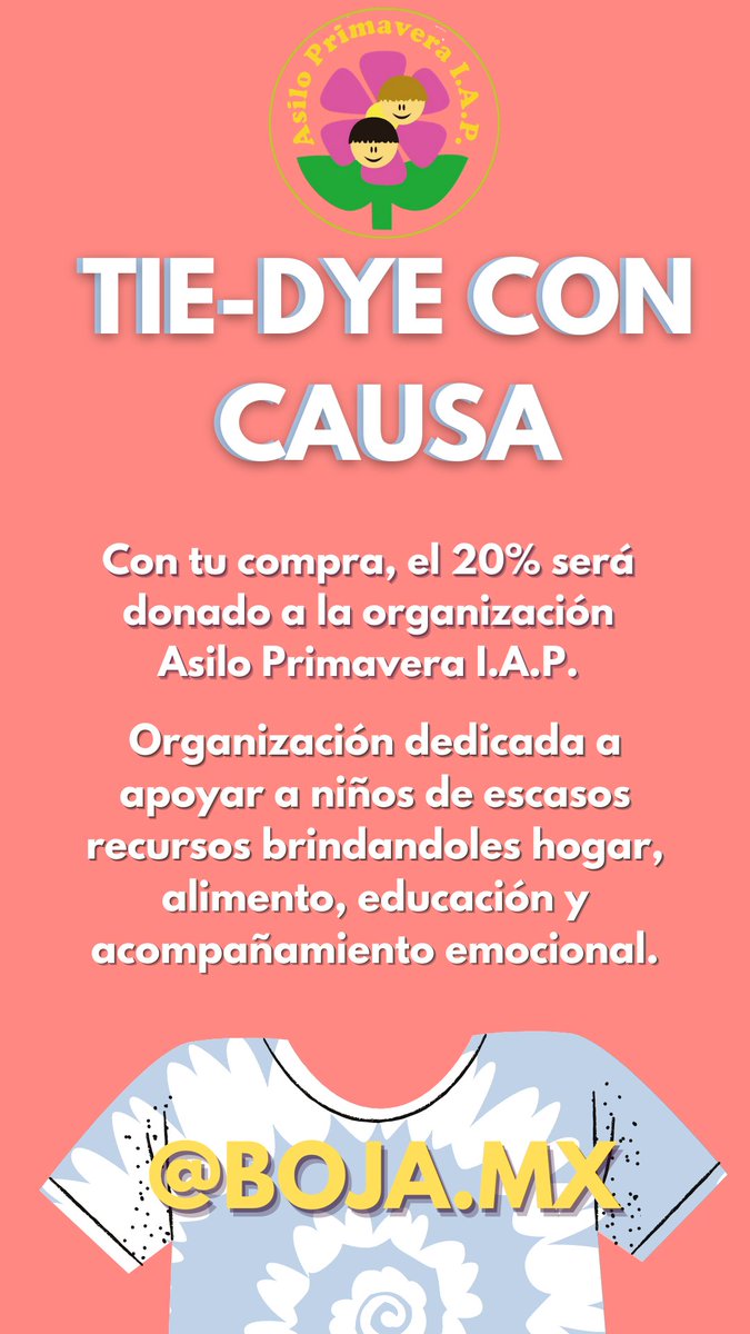 ¡Junto con Boja.Mx les traemos una promoción que no van a querer dejar pasar! Con la compra de alguna sudadera o camisa, el 20% será donado para apoyar la organización!🤩