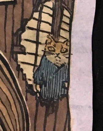 目ぇ見開き猫。 