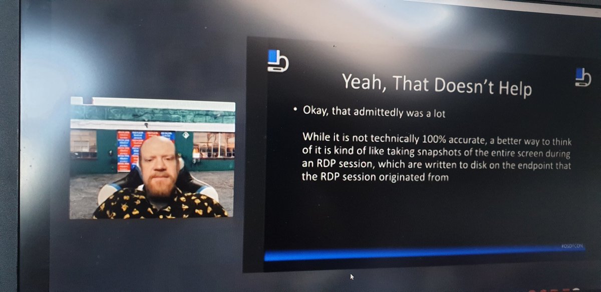 Cyb34_DO's tweet image. #OSDFCon Off to a great start with @BriMorLabs discussing RDP Bitmap Cache and how it can help with ransomware investigations. A really interesting talk! #DFIR