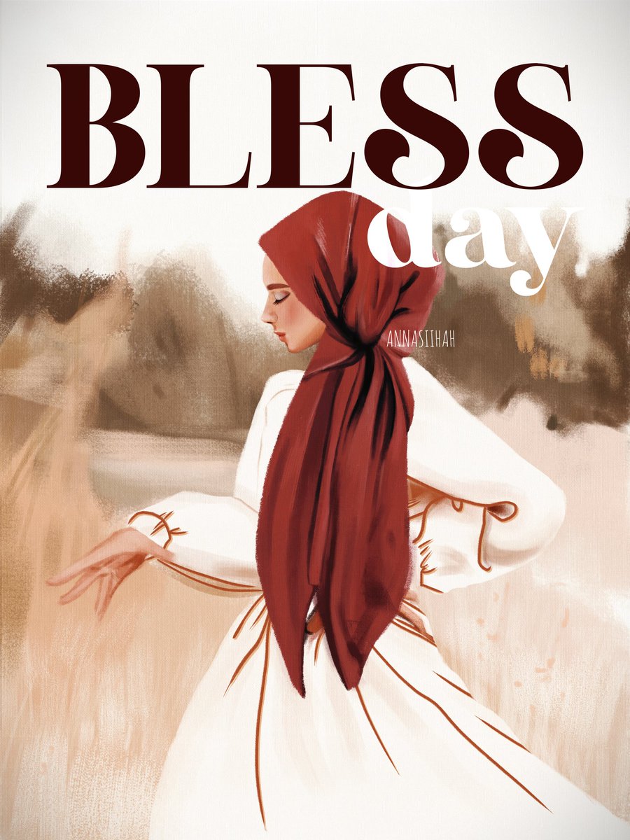 BLESS Day 
Is out an hour ago.
So this piece of art just like a cover of magazine.

Hijabis girl and Vintage colouring with a simple background brush effect.
The elegant font makes my poster art more dramatic ✧◝(⁰▿⁰)◜✧.
#illustrations #annasiihah #design #covermagazine