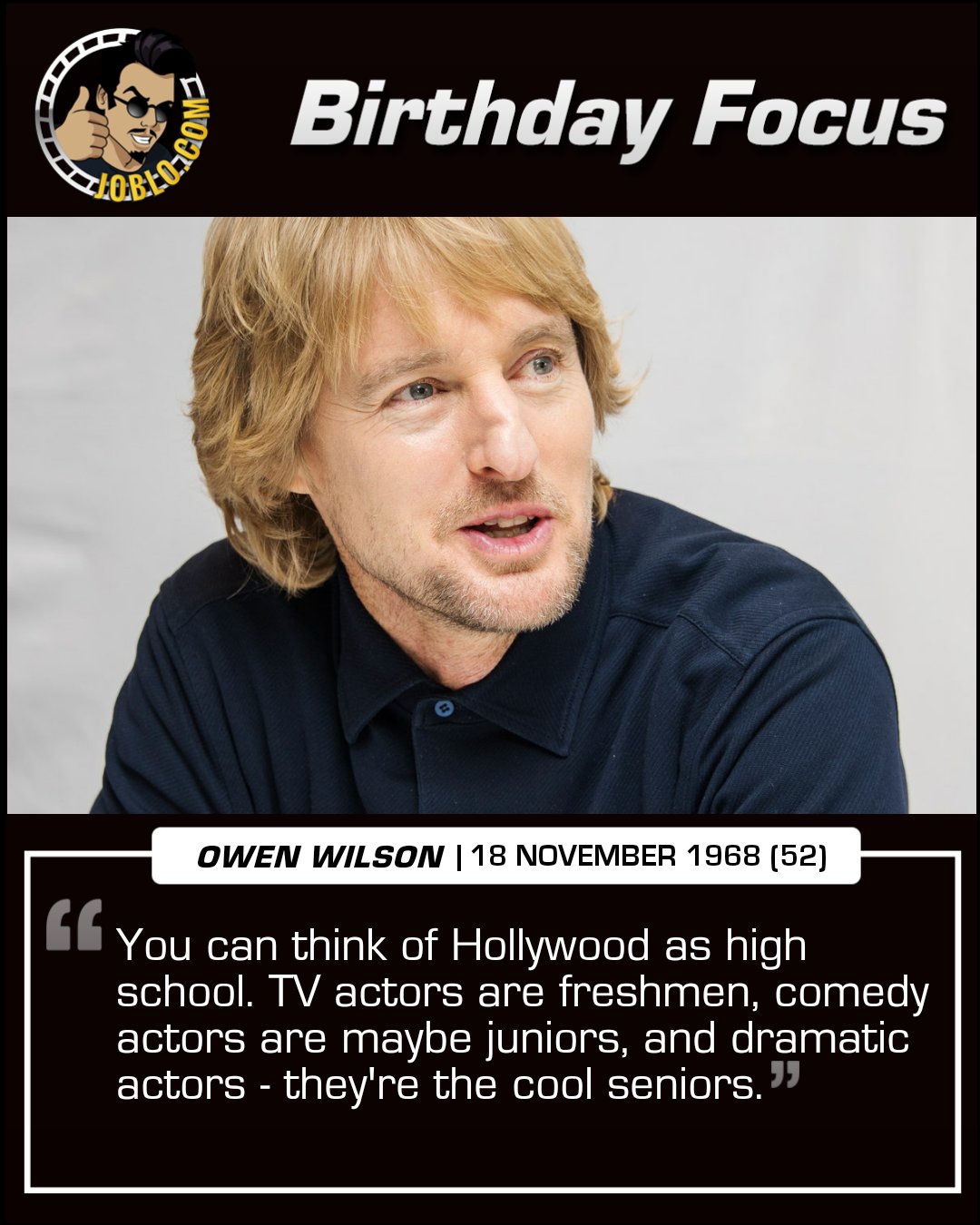 Wishing a happy 52nd birthday to Owen Wilson! 