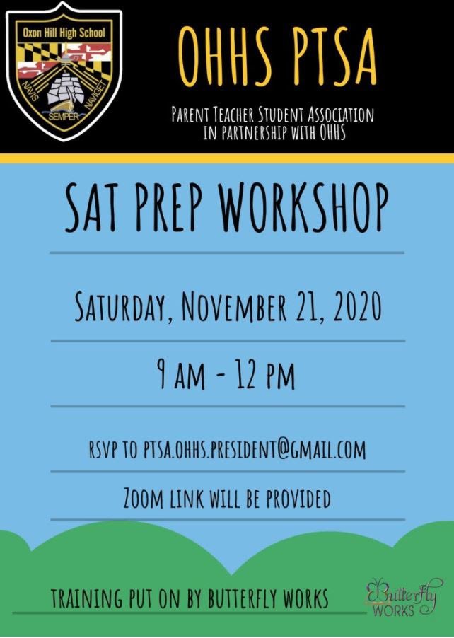 OHHS_ST's tweet photo. Clippers! Don’t forget to RSVP for the Oxon Hill SAT Prep Workshop on Saturday, November 21. Info on how to RSVP is provided in the poster below. Hope to see you there!! https://t.co/T4h9GHJLXv