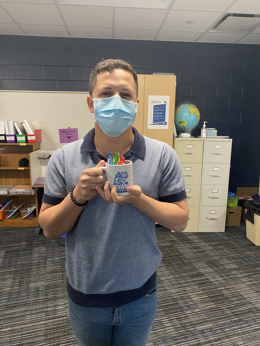 This amazing man is truly the BEST!!! Congrats @MrV_BES!! You are such a blessing 💙💙 <a href="/BryantElem/">Bryant Elementary</a> #bengalpride