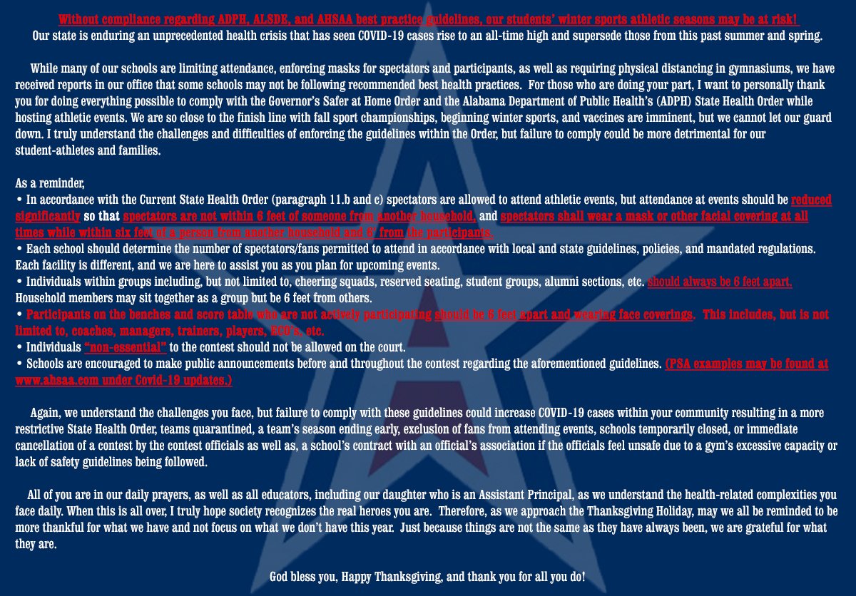 AHSAA tweet media