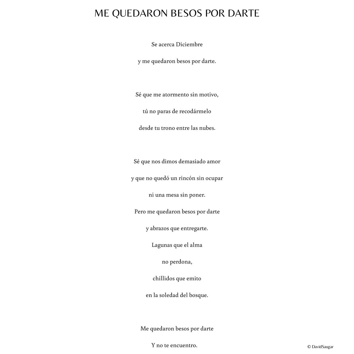 saugardavid's tweet photo. En breve estará a la venta mi libro "30 Poemas de amor y una canción esperada" mientras os dejo un #poema reciente. #Poesia #Poemaquemegusta https://t.co/toSwEzrhJB