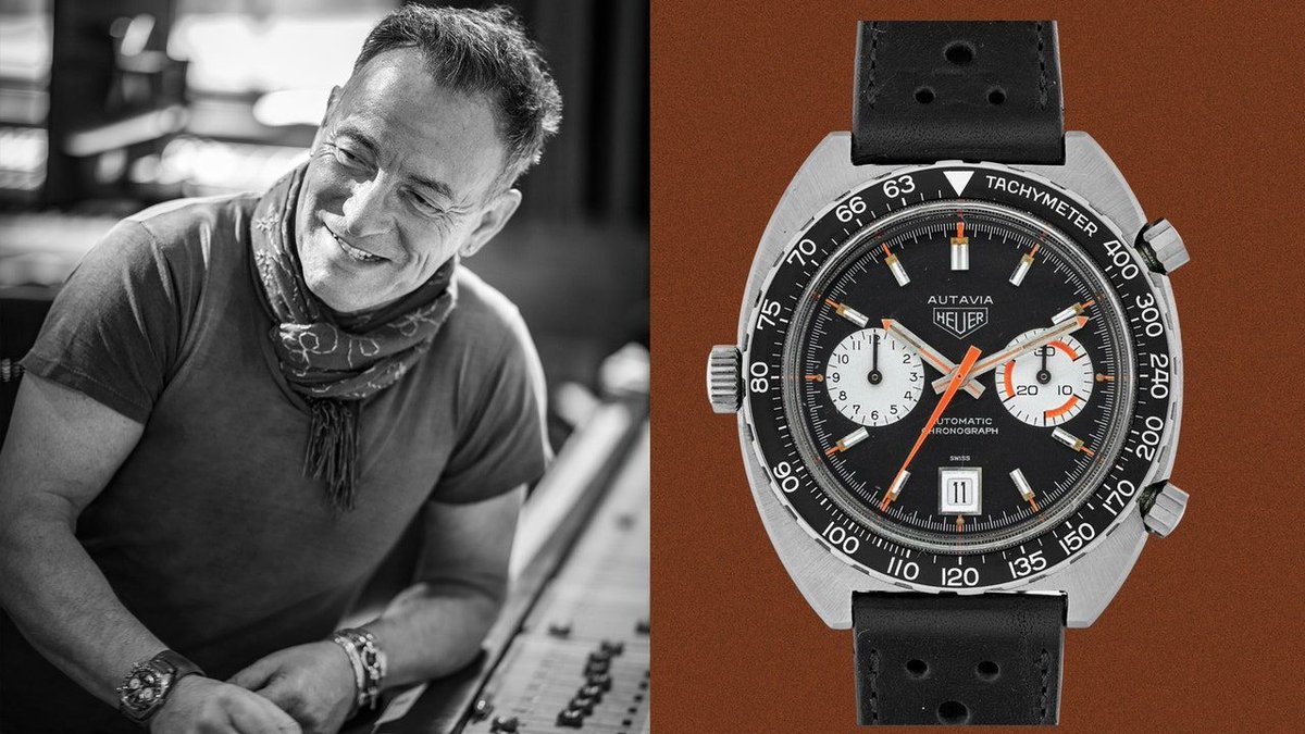 Bruce Springsteen's Watch Is Born to Run <a href="/TAGHeuer/">TAG Heuer</a> <a href="/GQMagazine/">GQ Magazine</a> #TAGHeuer #mensstyle #menswatch #timepieces #watches #vintage #vintageinspired #mensfashion #ganemjewelers buff.ly/38HNYqc