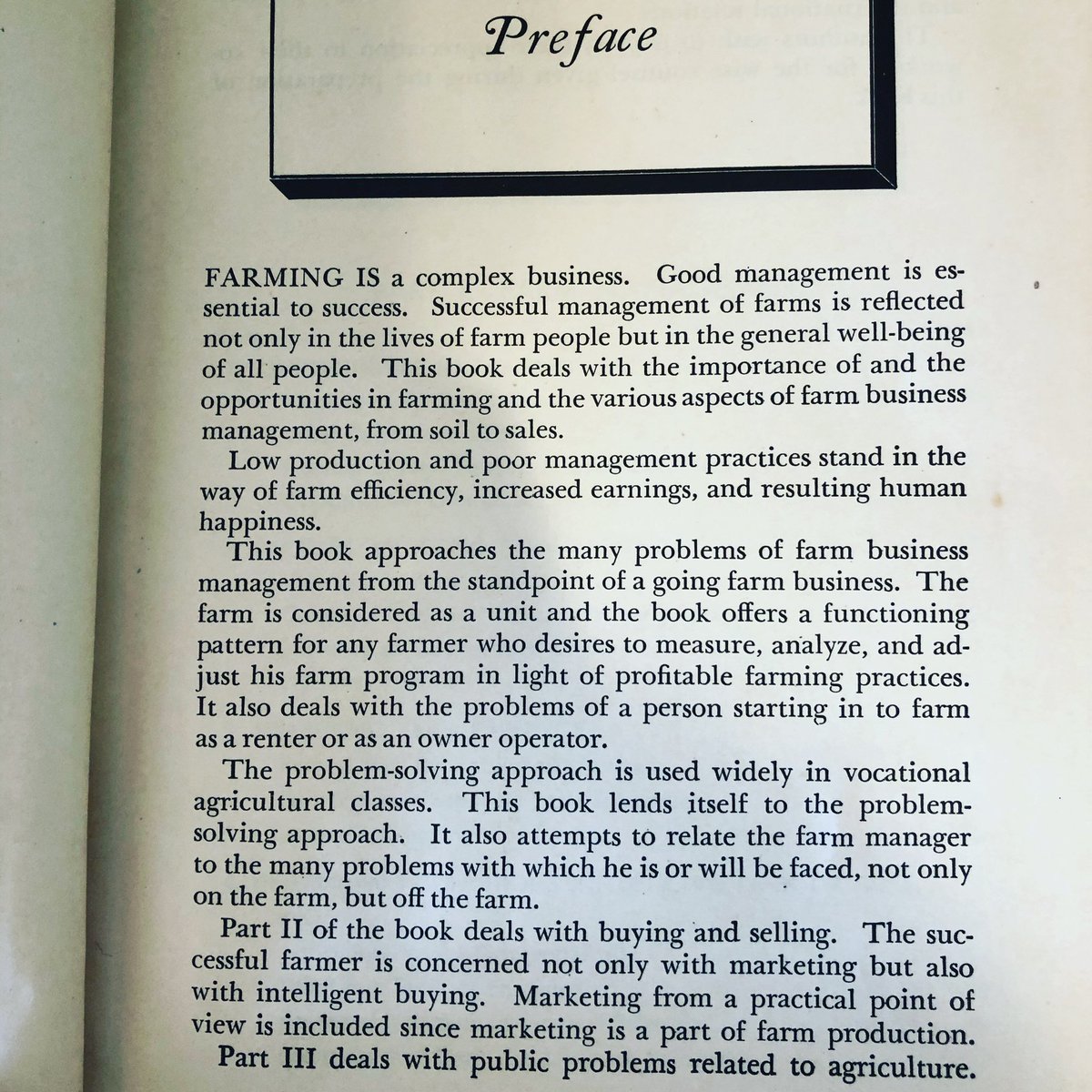 Wow. We just found this gem of a book. It was written in 1946-almost 75 years ago. We spend so much time talking about how farming has changed and evolved, mainly through equipment and tech advancements, but this book is a good reminder that so much is still the same.