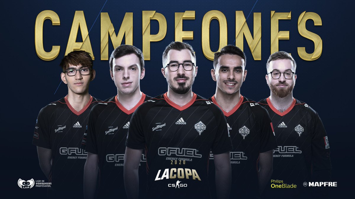 LVPesCSGO's tweet photo. 🏆Campeón de la #OrangeUnityLeague:
@sAwggofficial
🏆Campeón de la #CopaCSGO:
@TeamHeretics
¿Qué equipo se llevará el siguiente título? https://t.co/PjoPTTAxg9