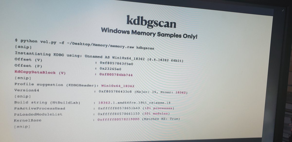 Cyb34_DO's tweet image. Jamie Levy from @volatility talking about overcoming obstacles in memory forensics to help solve your case. #DFIR #OSDFCon