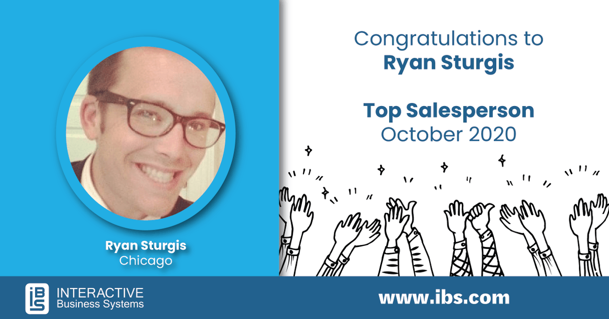 IBS_1981's tweet photo. Big shout out to Ryan Sturgis, who has been absolutely rocking it in the downtown Chicago market. Nicely done, Ryan!

#salesgoals #kudos #InteractiveBusinessSystems https://t.co/X8kmIfQSn0
